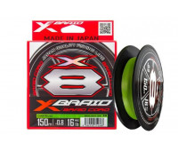 Шнур YGK X-Braid Braid Cord X8 #0.6, 0.128мм, 14lb, 6.3кг 150m Chartreuse
