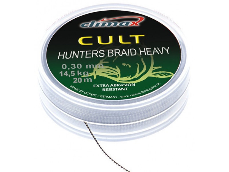 Поводковый материал Climax CULT Heavy Hunters Braid weed 20lbs 20m