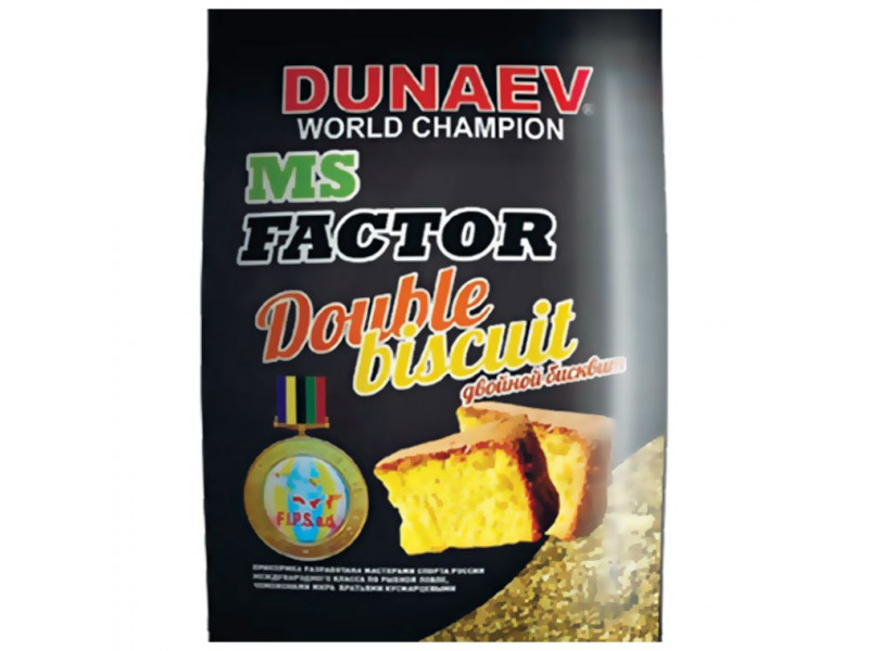 Прикормка DUNAEV MS Factor Double Biscuit 1кг.