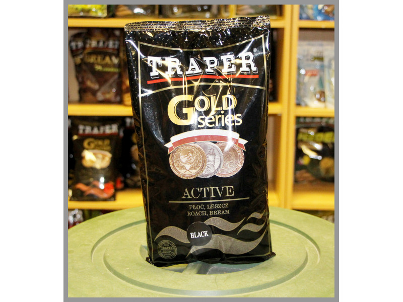 Прикормка Traper "Gold Active" чёрная