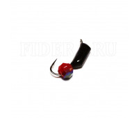 Мормышка гвоздешарик многогранный Красный 2,5 мм. 0,8 гр.